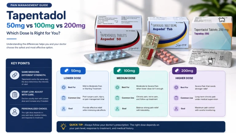 Tapentadol 50mg vs 100mg vs 200mg Which Dose Is Right for You